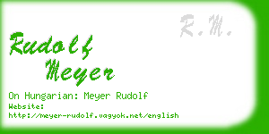 rudolf meyer business card